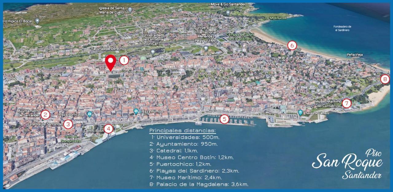 Piso San Roque 3 Hab Cerca Del Centro Y Universidad Apartment ซานตานเดร์ ภายนอก รูปภาพ